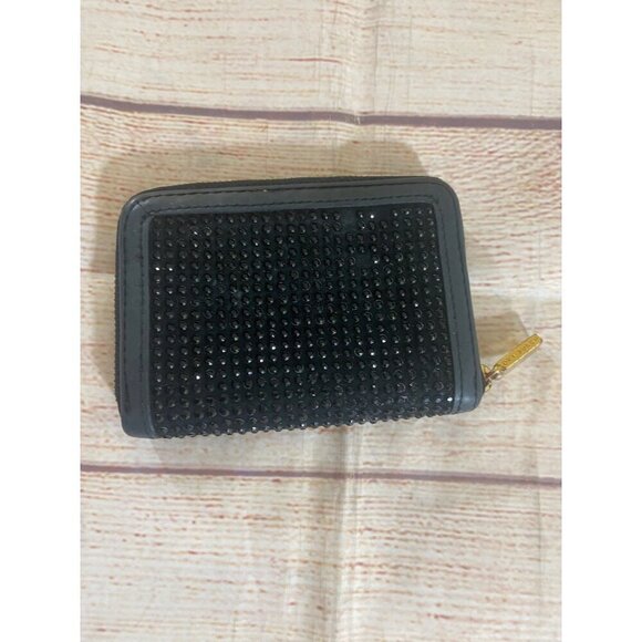 Tory Burch Women's Black Compact Crystal Zip Continental Wallet - OS - Picture 5 of 10